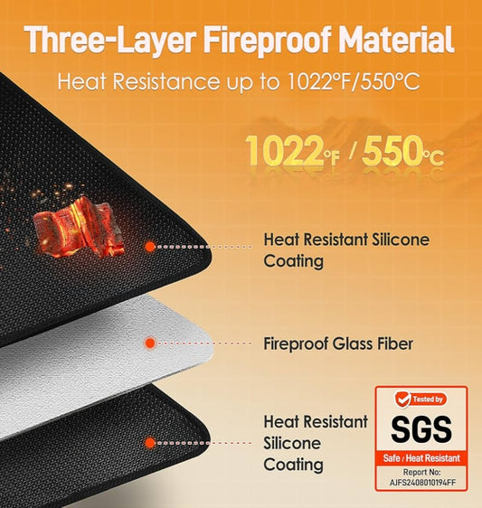 High Temp Grill Mat 24"x24"