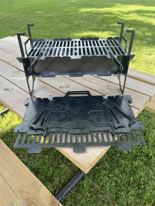 Collapsible slot grill